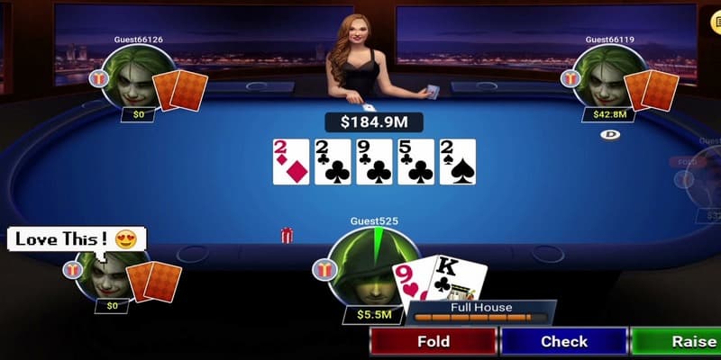 Luật chơi game đánh bài poker đổi thưởng cơ bản